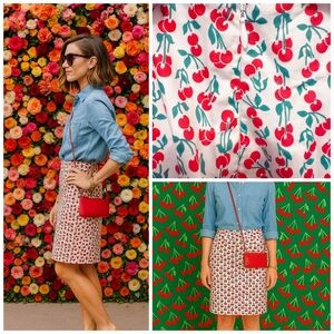 Women Pencil skirt cherry fruit c. Wonder clothing 2 NEW